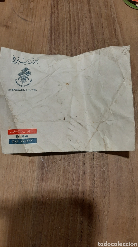 Paper Collecting Others: SOBRE ANTIGUO SHEPHEARD'S HOTEL EMIRATOS &Aacute;RABES