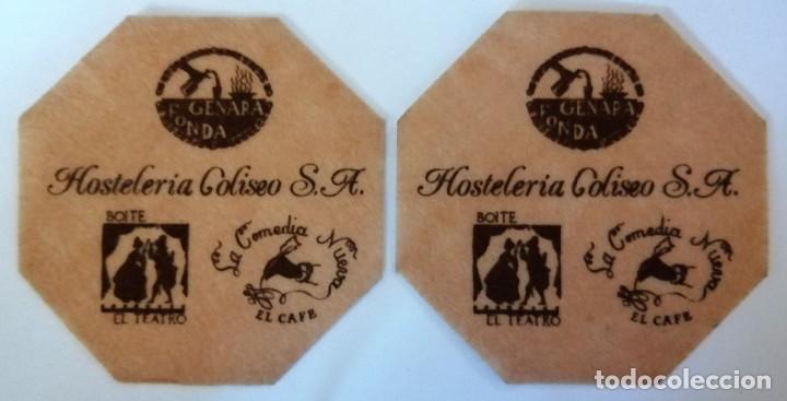 Otros Art&iacute;culos de Coleccionismo en Papel: 2 POSAVASOS HOSTELERIA COLISEO-