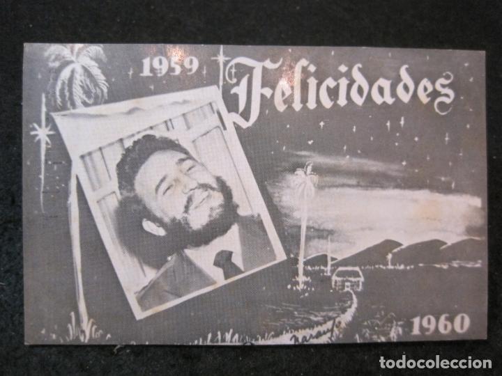 Otros Art&iacute;culos de Coleccionismo en Papel: FIDEL CASTRO 1959 1960-FELICITACION ANTIGUA-VER FOTOS-(84.436)