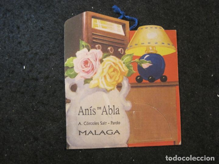Sammelleidenschaft Andere Papierartikel: MALAGA-ANIS DE ABLA-CARTEL DISPLAY PUBLICIDAD ANTIGUA-VER FOTOS-(K-4262)