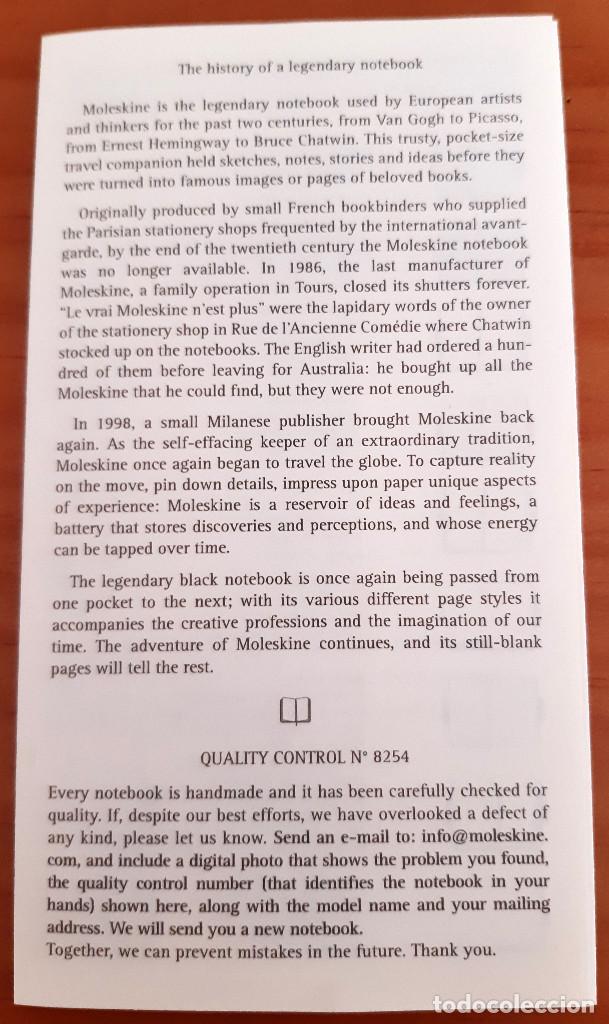 Otros art&iacute;culos de coleccionismo en papel: THE MOLESKINE NOTE BOOKS - FOLLETO - PERFECTO ESTADO