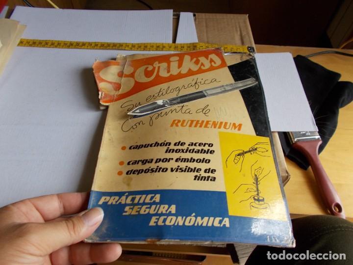 Collectionnisme Papier divers: PEQUE&Ntilde;O CARTEL PUBLICIDAD BOLIS ,RUTHENIUM SCRIKSS A&Ntilde;OS 60 70,MAL ESTADO