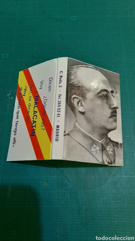 Sammelleidenschaft Andere Papierartikel: RESTAURANTE MALACATIN MADRID CAJA CERILLAS FOTO FRANCISCO FRANCO CAUDILLO ESPA&Ntilde;A