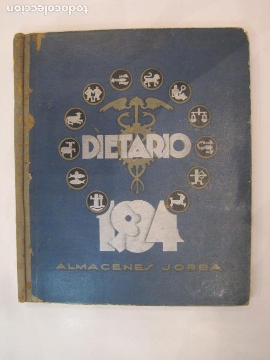 Sammelleidenschaft Andere Papierartikel: ALMACENES JORBA-DIETARIO-A&Ntilde;O 1934-VER FOTOS-(V-22.936)