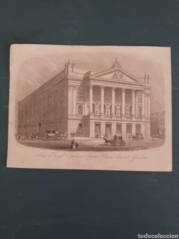 Sammelleidenschaft Andere Papierartikel: Postal, New Royal Italian Opera House. Covent Garden 1865/70.Antigua postal Londres XIX