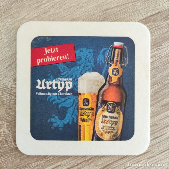 Outros artigos de papel: POSAVASOS CERVEZA - LOWENBRAU URTYP - DEUTSCHLAND (MANCHADO)
