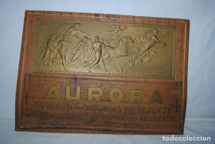 Collectionnisme Papier divers: AURORA COMPA&Ntilde;IA DE SEGUROS , CARPETA EXPOSITORA