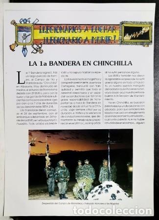 Otros art&iacute;culos de coleccionismo en papel: REPRODUCCION PAGINA LA LEGION REVISTA DE LOS TERCIOS- LA 1&ordf; BANDERA EN CHINCHILLA- LAMINAVARIOS-0080