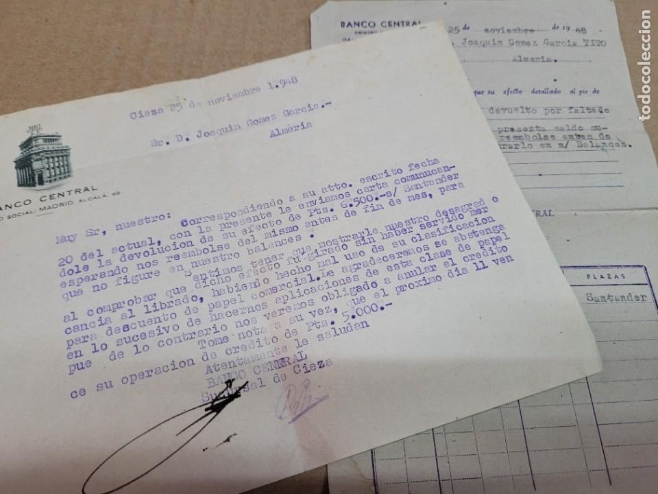 Sammelleidenschaft Andere Papierartikel: BANCO CENTRAL A GOMEZ GARCIA TITO ALMERIA 1948