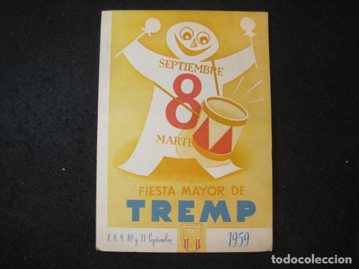 Collectionnisme Papier divers: TREMP-FIESTA MAYOR A&Ntilde;O 1959-PROGRAMA ANTIGUO-VER FOTOS-(K-4309)