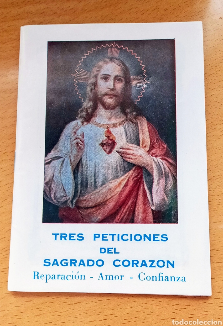 Otros art&iacute;culos de coleccionismo en papel: TRES PETICIONES DEL SAGRADO CORAZ&Oacute;N 1958 Valencia editorial Nacher