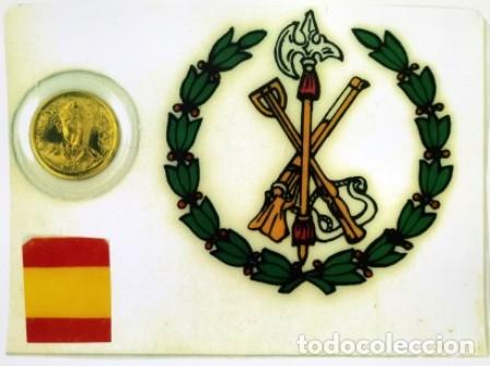 Otros art&iacute;culos de coleccionismo en papel: REPRODUCCION FOTOGRAFIA MONEDA MILLAN ASTRAY Y ESCUDO DE LA LEGION - LAMINAVARIOS-0128 ,2