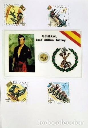 Otros art&iacute;culos de coleccionismo en papel: REPRODUCCION FOTOGRAFIA GENERAL JOSE MILLAN ASTRAY SELLOS LA LEGION - LAMINAVARIOS-0142 ,6