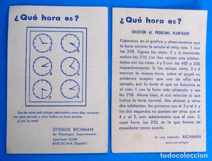 Otros art&iacute;culos de coleccionismo en papel: JUEGO DE MAGIA Y ADIVINACI&Oacute;N. SOLUCIONAR UN PROBLEMA. STUDIOS RICHMAN DE PSICOLOGIA EXPERIMENTAL.