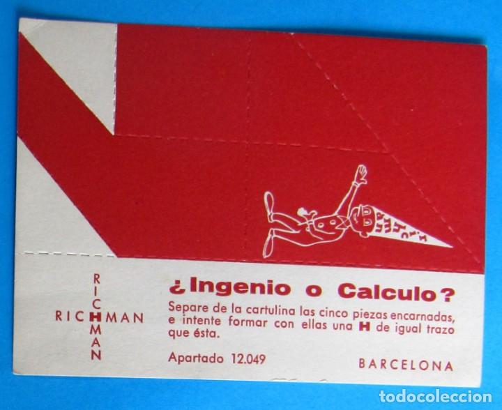Otros art&iacute;culos de coleccionismo en papel: JUEGO DE MAGIA Y ADIVINACI&Oacute;N. &iquest;INGENIO O C&Aacute;LCULO?. RICHMAN