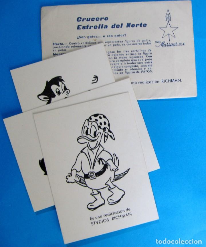 Otros Art&iacute;culos de Coleccionismo en Papel: JUEGO DE MAGIA Y PRESTIDIGITACI&Oacute;N. CRUCERO ESTRELLA DEL NORTE. GATO, PATO. STUDIOS RICHMAN.