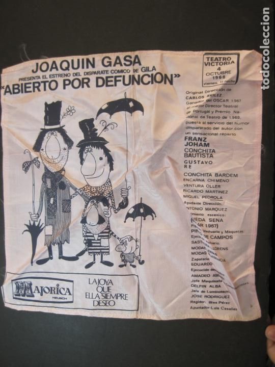 Sammelleidenschaft Andere Papierartikel: JOAQUIN GASA-ABIERTO POR DEFUNCION-TEATRO VICTORIA-PROGRAMA DE TEATRO EN TELA-VER FOTOS-(K-4414)