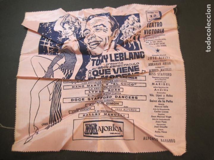 Sammelleidenschaft Andere Papierartikel: TONY LE BLANC-QUE VIENE EL MORENO-TEATRO VICTORIA-PROGRAMA DE TEATRO EN TELA-VER FOTOS-(K-4415)