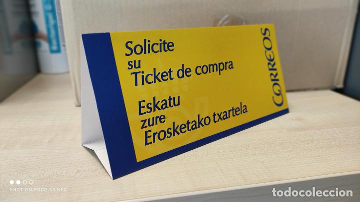 Otros art&iacute;culos de coleccionismo en papel: CORREOS - CARTEL ANUNCIADOR - SOLICITE SU TICKET DE COMPRA - NUEVO.
