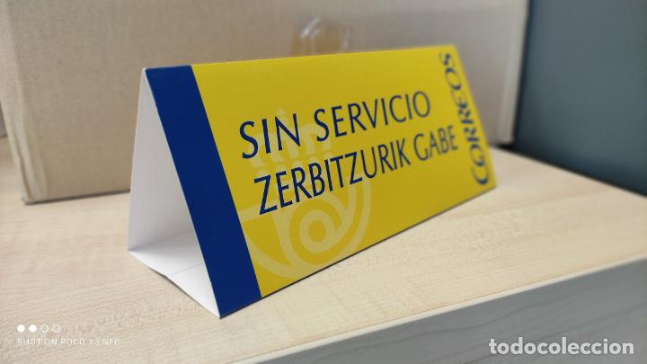 Otros art&iacute;culos de coleccionismo en papel: CORREOS - CARTEL ANUNCIADOR - SIN SERVICIO-ZERBITZURIK GABE.