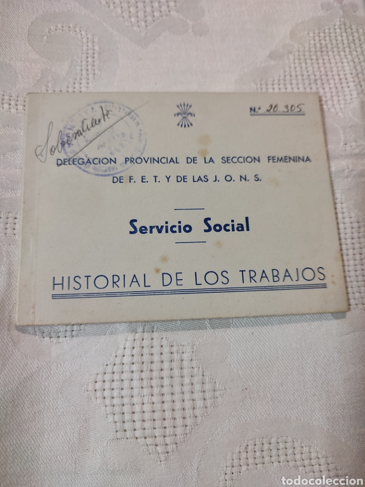 Outros artigos de papel: Servicio social JONS Historial de los trabajos Femenina