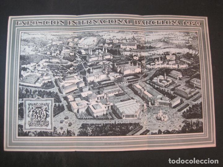 Sammelleidenschaft Andere Papierartikel: EXPOSICION INTERNACIONAL DE BARCELONA 1929-MAPA CARTEL EXPOSICION-VER FOTOS-(K-4651)