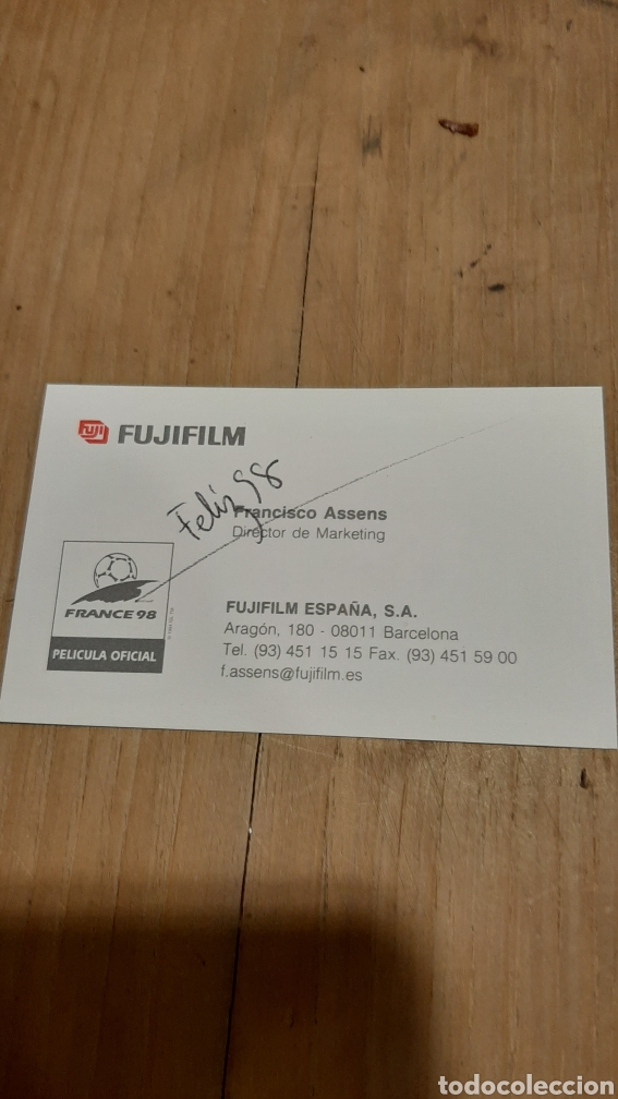 Paper Collecting Others: TARJETA VISITA FUJI ESPA&Ntilde;A 1998 FELICITACIONES