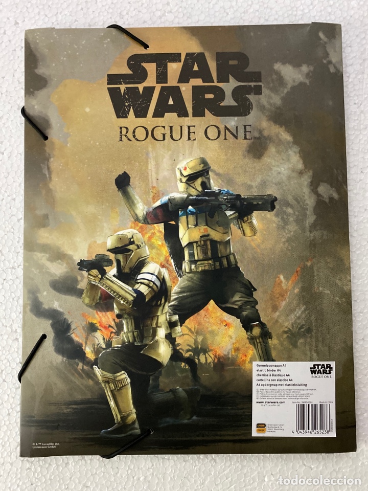 Otros Art&iacute;culos de Coleccionismo en Papel: CARPETA DE GOMAS ROGUE ONE - STAR WARS - &laquo;Perfecto estado&raquo;