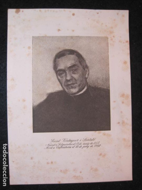Outros artigos de papel: NARCIS OLLER I MORAGAS-NASCUT A FOLGUEROLES 1845-MORT A VALLVIDRERA 1902-VER FOTOS-(K-4691)