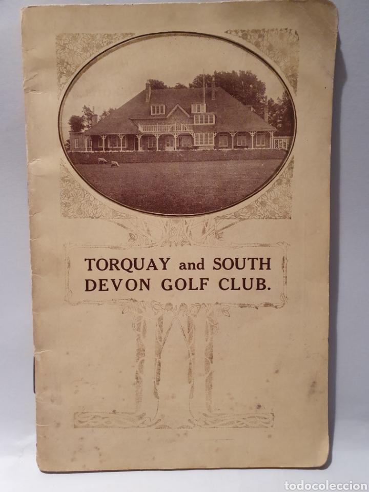 Otros art&iacute;culos de coleccionismo en papel: TORQUAY AND SOUTH DEVON GOLF CLUB. 1921.