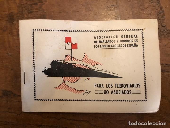 Otros art&iacute;culos de coleccionismo en papel: FOLLETO ASOCIACI&Oacute;N GENERAL DE EMPLEADOS Y OBREROS DE LOS FERROCARRILES DE ESPA&Ntilde;A