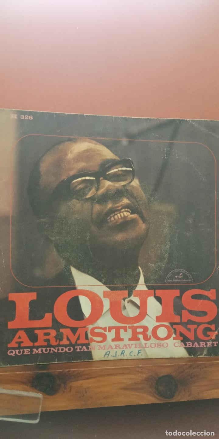 Sammelleidenschaft Andere Papierartikel: CAR&Aacute;TULA SINGLE. LOUIS ARMSTRONG. TE MUNDO TAN MARAVILLOSO. SOLO CARATULA