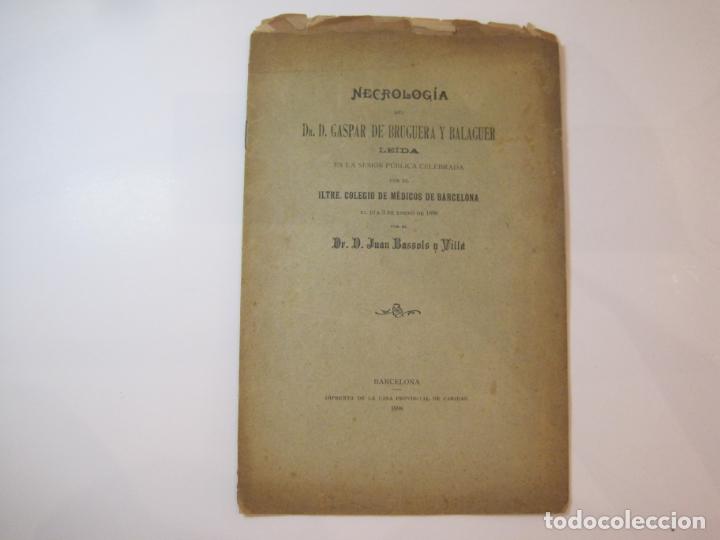 Sammelleidenschaft Andere Papierartikel: NECROLOGIA DEL GASPAR DE BRUGUERA Y BALAGUER-A&Ntilde;O 1898-VER FOTOS-(K-4762)