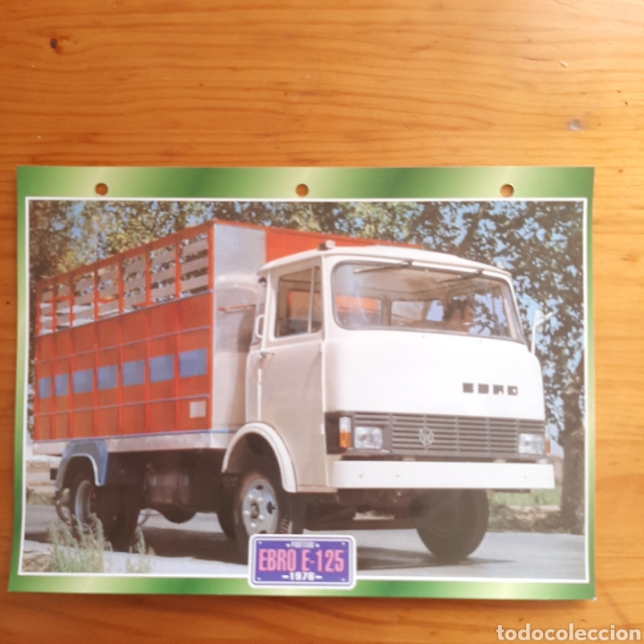 Collectionnisme Papier divers: Ficha camion ebro e 125