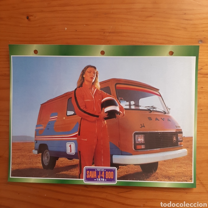 Collectionnisme Papier divers: Ficha furgoneta sava J-4 800