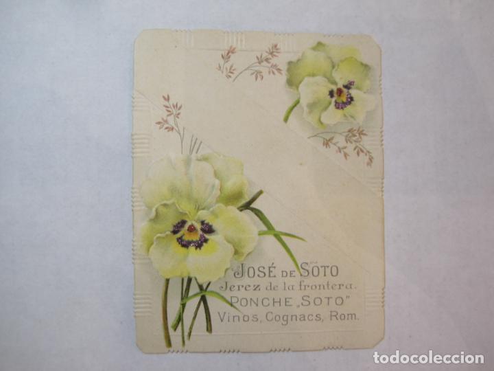 Otros art&iacute;culos de coleccionismo en papel: JEREZ DE LA FRONTERA-PONCHE SOTO VINOS COGNACS RON JOSE DE SOTO-PUBLICIDAD ANTIGUA-VER FOTOS(85.690)