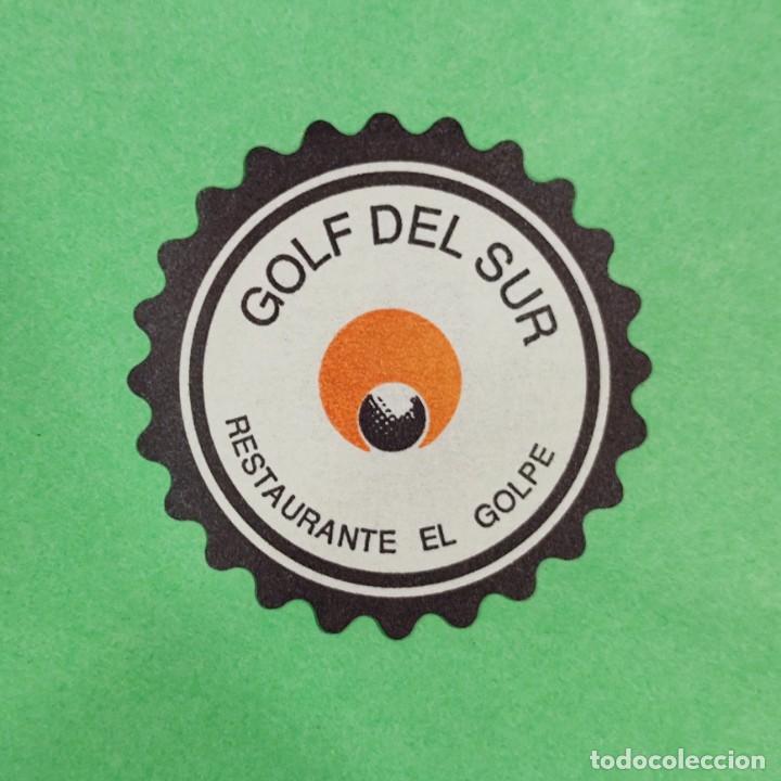 Collectionnisme Papier divers: POSAVASOS - GOLF DEL SUR - RESTAURANTE EL GOLPE - DEPORTES