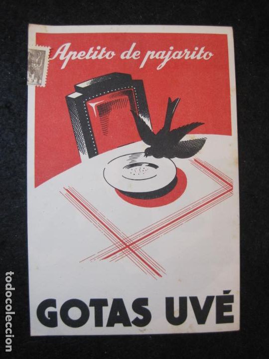Paper Collecting Others: GOTAS UVE-APETITO DE PAJARITO-PUBLICIDAD ANTIGUA-VER FOTOS-(K-4857)