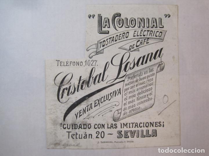 Paper Collecting Others: SEVILLA-LA COLONIAL TOSTADERO ELECTRICO-CRISTOBAL LOSANA-ORIGINAL PUBLICIDAD-VER FOTOS-(K-4891)