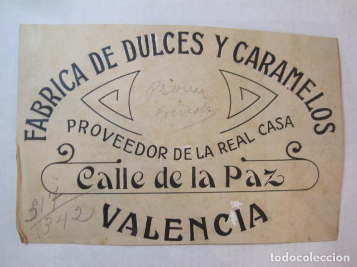 Otros art&iacute;culos de coleccionismo en papel: VALENCIA-FABRICA DE DULCES Y CARAMELOS PROVEEDOR REAL CASA-ORIGINAL PUBLICIDAD-VER FOTOS-(K-4893)