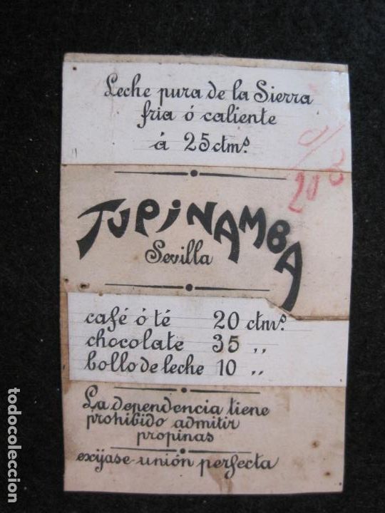Paper Collecting Others: SEVILLA-TUPINAMBA-ORIGINAL PUBLICIDAD-VER FOTOS-(85.889)