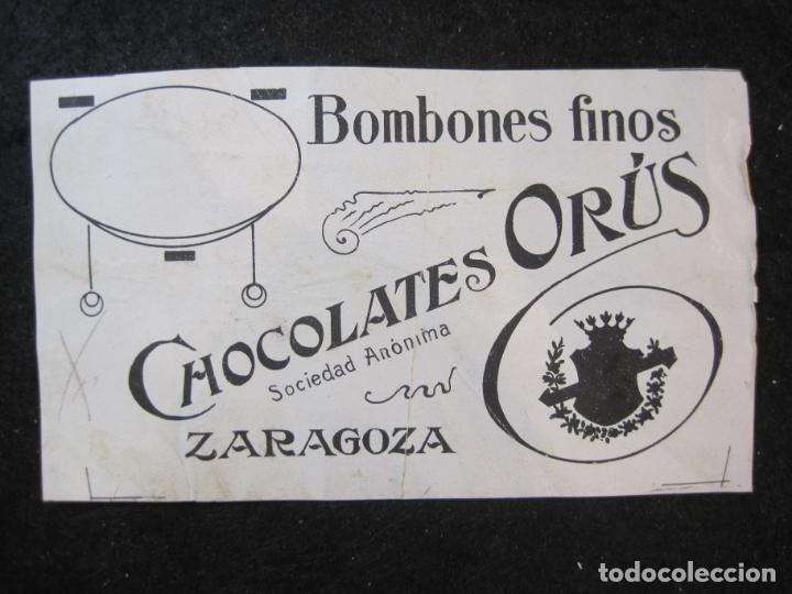 Paper Collecting Others: ZARAGOZA-CHOCOLATES ORUS-ORIGINAL PUBLICIDAD-JAIME SUBIRANA-VER FOTOS-(85.907)