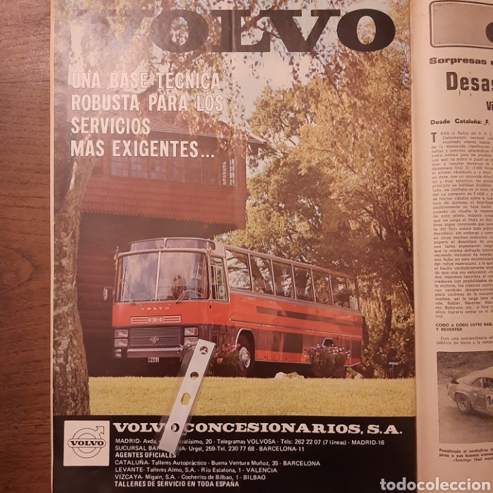 Collectionnisme Papier divers: Publicidad autocares volvo de 1972