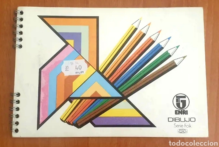 Otros Art&iacute;culos de Coleccionismo en Papel: BLOC DE DIBUJO ENRI SERIE FOLK A&Ntilde;OS 70 EGB - Nuevo a estrenar!!