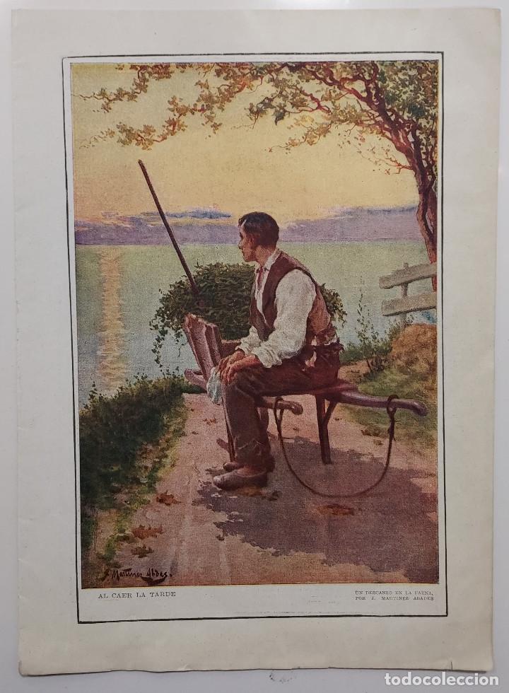 Paper Collecting Others: Recorte prensa 1917 Wenceslao Fern&aacute;ndez-Florez. PAISAJES DEL NORTE ONDARROA / MARTINEZ ABADES L&aacute;mina