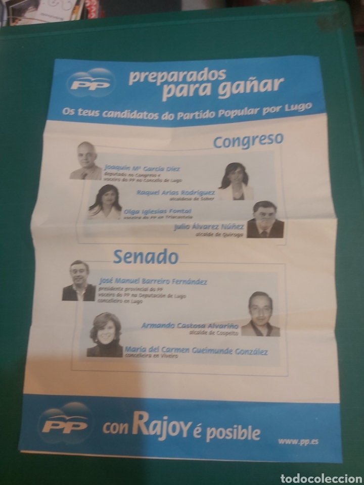 Otros Art&iacute;culos de Coleccionismo en Papel: PP PREPARADIS GANAR CON RAJOY LUGO CANDUDATOS 2008