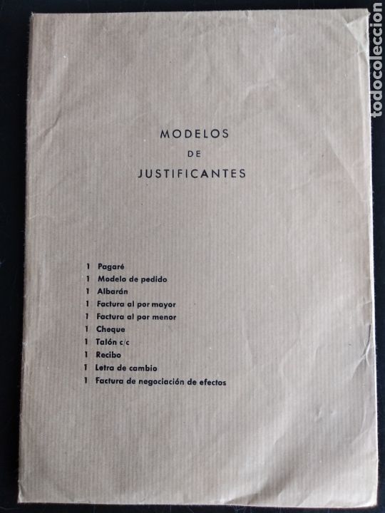 Paper Collecting Others: Antiguo sobre con modelos para estudiar comercio , el sobre solo tiene ocho