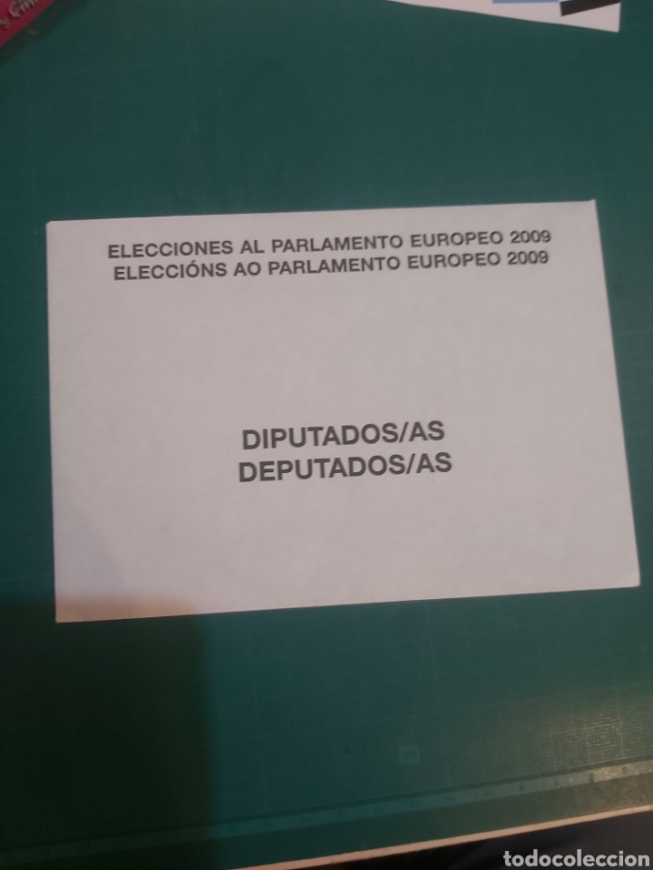 Otros Art&iacute;culos de Coleccionismo en Papel: SOBRE 2009 ELECCIONES PARLAMENTO EUROPEO DIPUTADOS VACIO