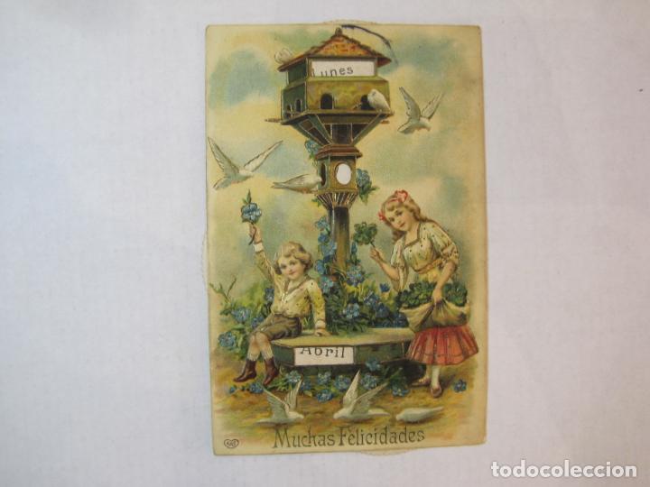 Sammelleidenschaft Andere Papierartikel: MOVIBLE-FELICITACION ANTIGUA-VER FOTOS-(85.920)