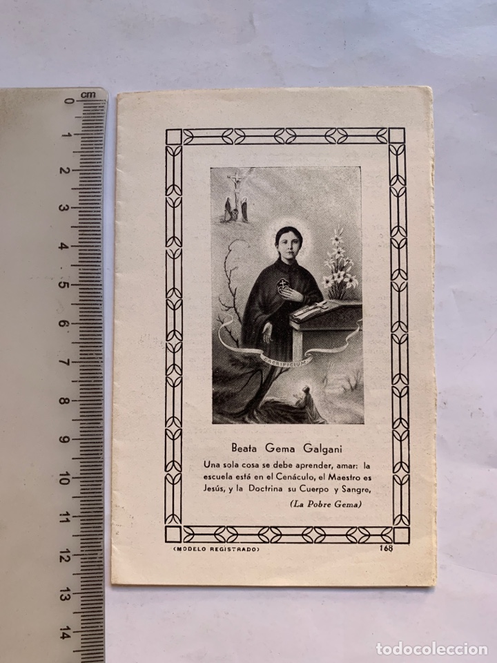 Otros Art&iacute;culos de Coleccionismo en Papel: BREVE Y DEVOTA NOVENA EN HONOR DE LA BEATA GEMA GALGANI. CASA BA&Ntilde;ERES. BARCELONA.